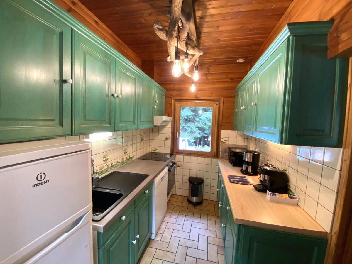 Le Fishing Lodge Chalet En Bois Avec Bain Nordique La Bresse Bagian luar foto