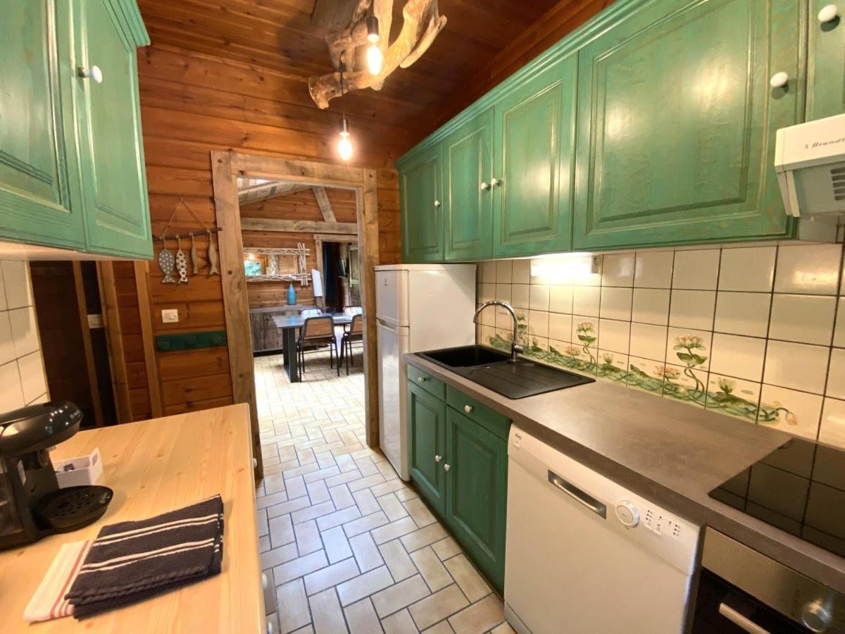 Le Fishing Lodge Chalet En Bois Avec Bain Nordique La Bresse Bagian luar foto