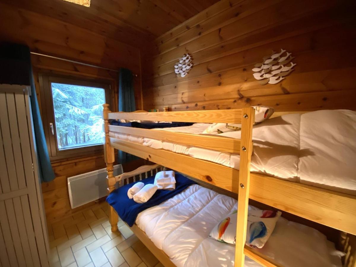 Le Fishing Lodge Chalet En Bois Avec Bain Nordique La Bresse Bagian luar foto