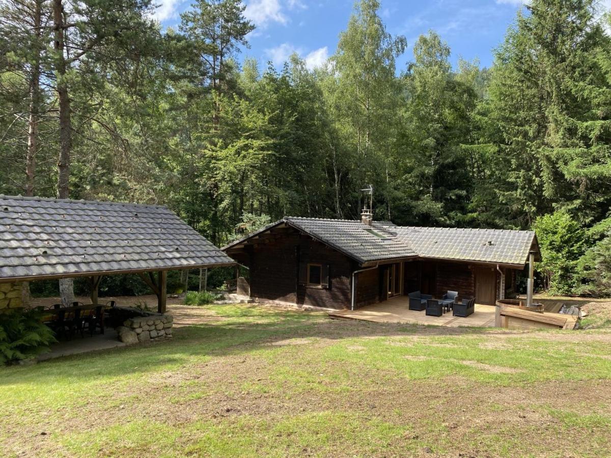 Le Fishing Lodge Chalet En Bois Avec Bain Nordique La Bresse Bagian luar foto