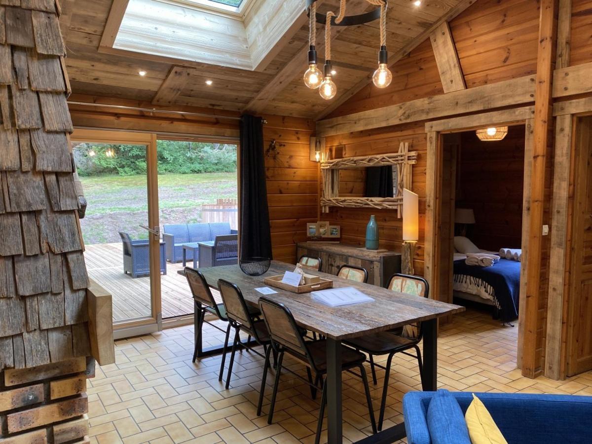 Le Fishing Lodge Chalet En Bois Avec Bain Nordique La Bresse Bagian luar foto