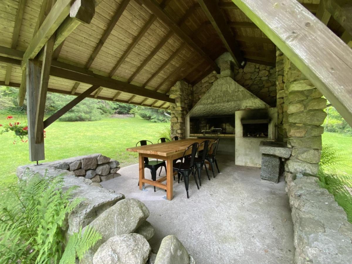 Le Fishing Lodge Chalet En Bois Avec Bain Nordique La Bresse Bagian luar foto